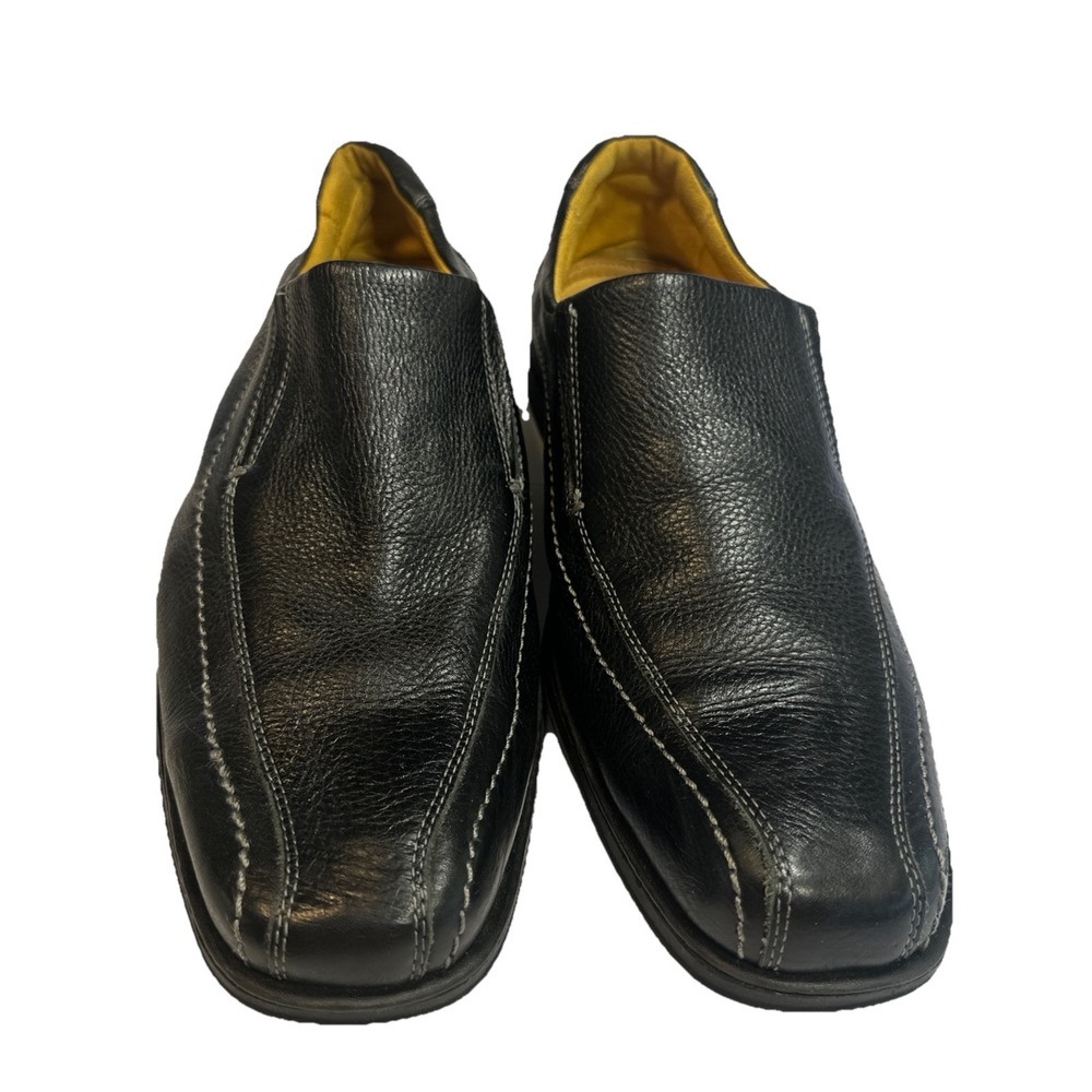 Sandro Moscoloni Mens Loafers Black Leather Comfort Dress‎ Shoes Size 12D 62046